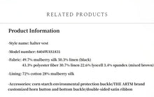 Load image into Gallery viewer, The Solstice Tailored Halter Vest