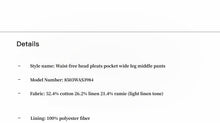 Load image into Gallery viewer, The Solstice Tailored Pleat Short
