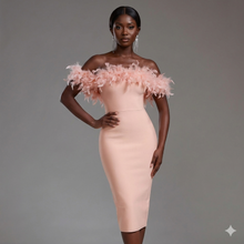 Load image into Gallery viewer, The Ethereal Ascent Feather Midi

