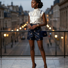 Load image into Gallery viewer, The Midnight Brocade Tailored Short
