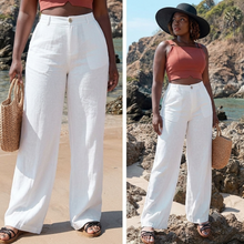 Load image into Gallery viewer, The Solstice Pleat-Front Wide-Leg Trouser
