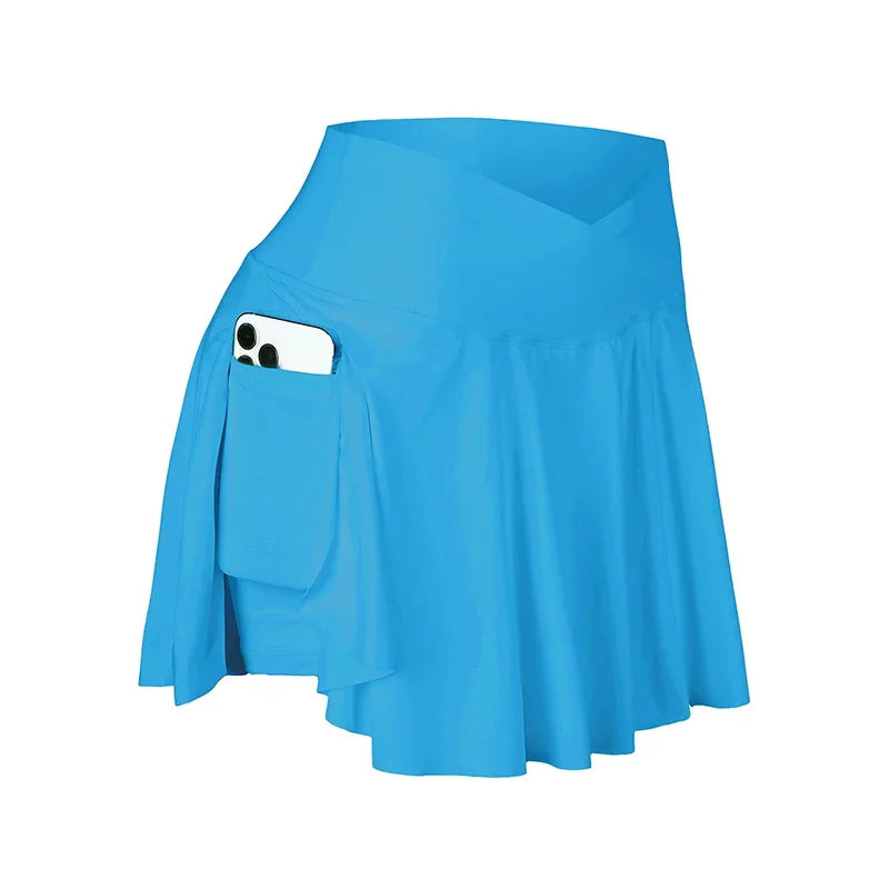 Blue Crossover Skirt